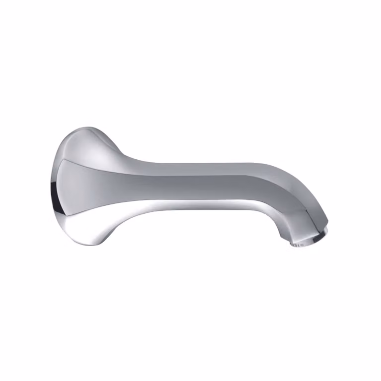 KLUDI 1926 Bec déverseur pour baignoire, montage mural, saillie 165mm, chrome, 5140705, 5140705