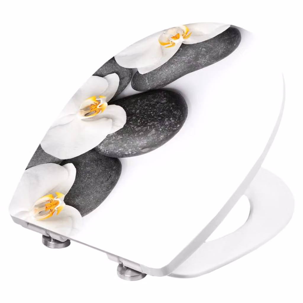 Sedile per WC CORNAT con chiusura ammortizzata ORCHIDS Thermoplast