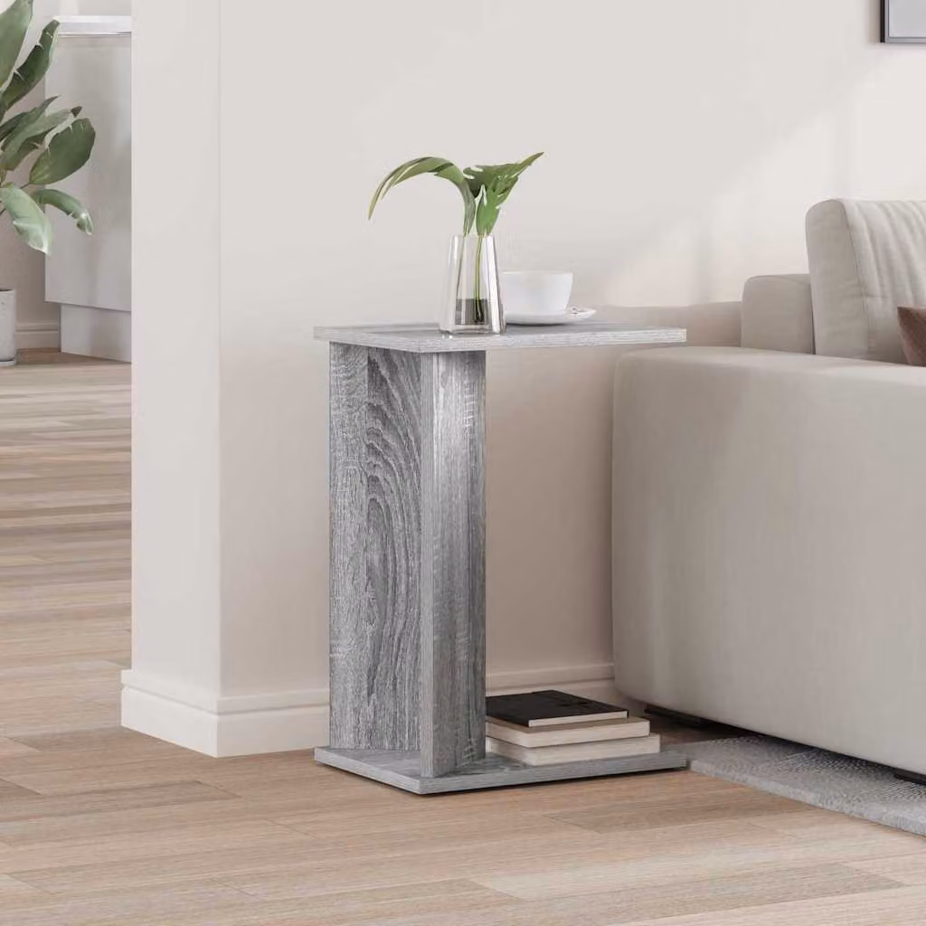 Tavolino moderno vidaXL in legno ingegnerizzato grigio L/P/H: 35 x 25 x 50 cm