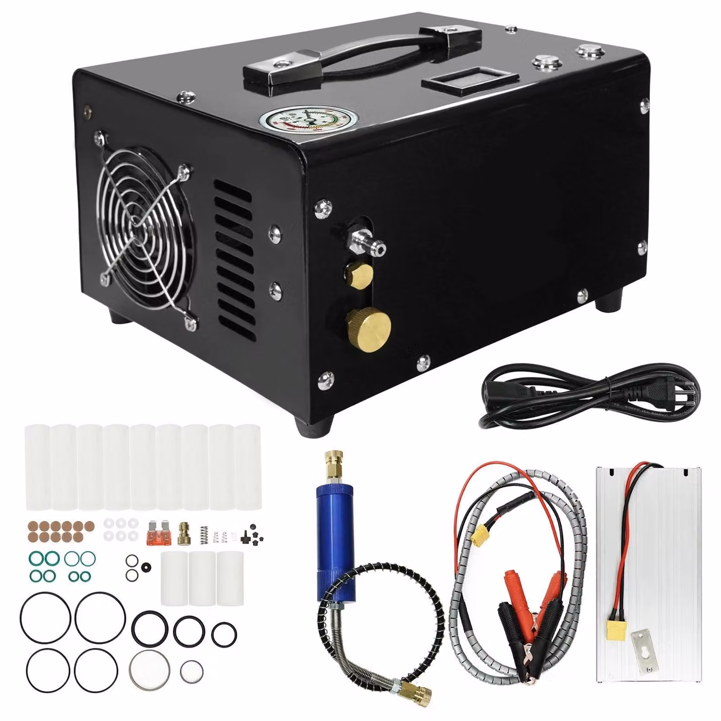 Compressore d'aria - Compressore portatile compatto ad alta pressione, adatto per carabine PCP fino a 300 bar