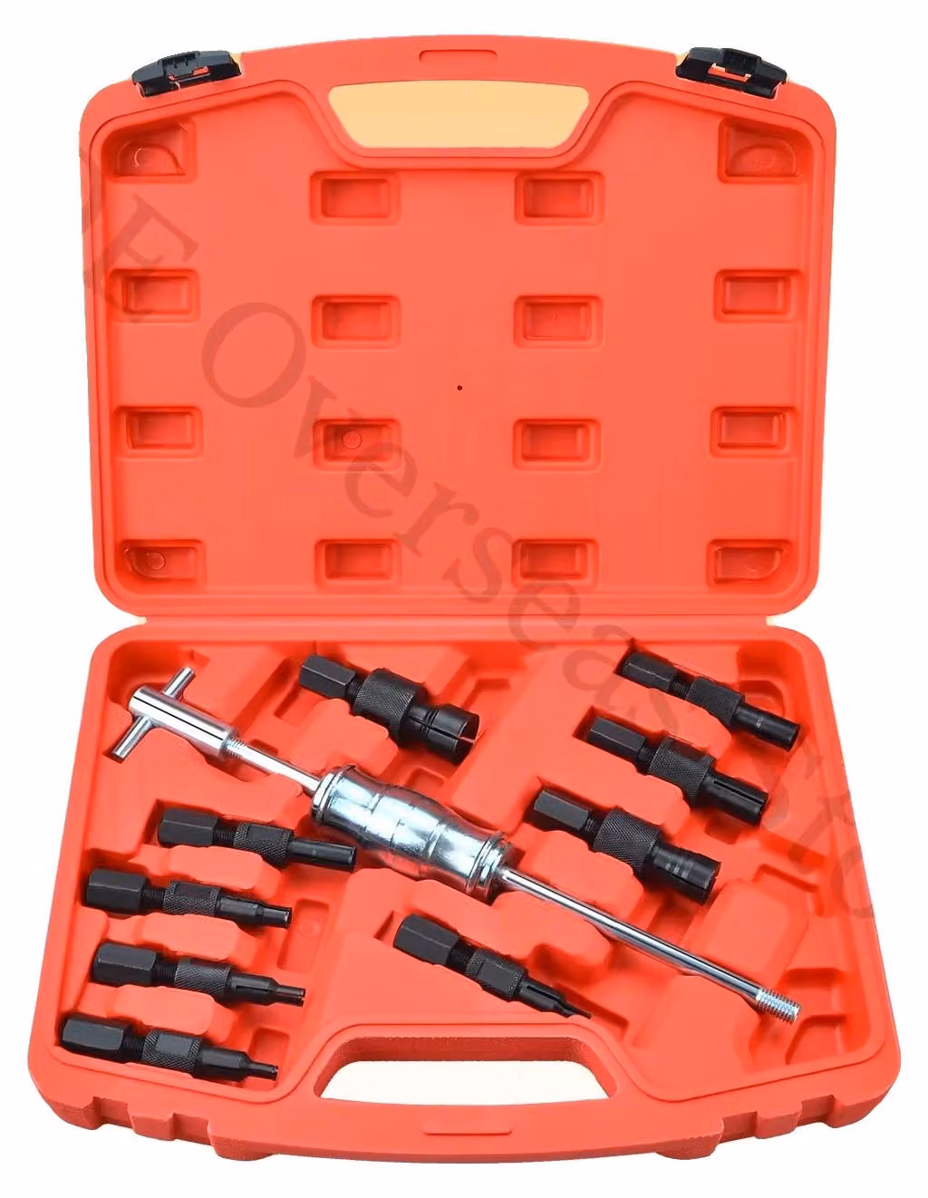 Estrattore per cuscinetti interni, confezione da 10 pezzi, lunghezza del martello 105 mm, lunghezza dell'albero 390 mm, peso dell'articolo 4,1 kg, materiale: metallo e plastica