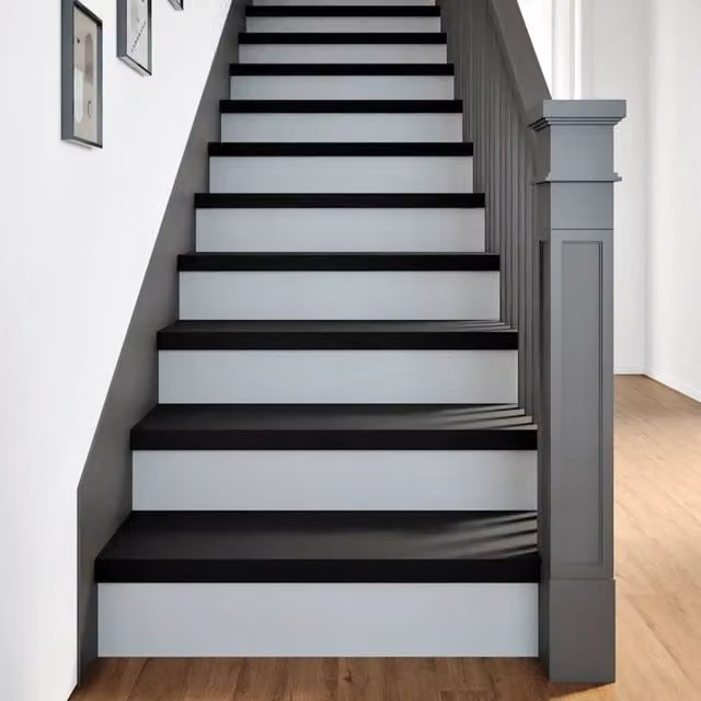Set di 20 gradini in legno massello di rovere marrone scuro vidaXL L 80 cm x P 25 cm x H 2 cm