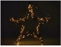 Stella (H50 cm) (1pz) 190 luci - MICROLED Bianco caldo 405992