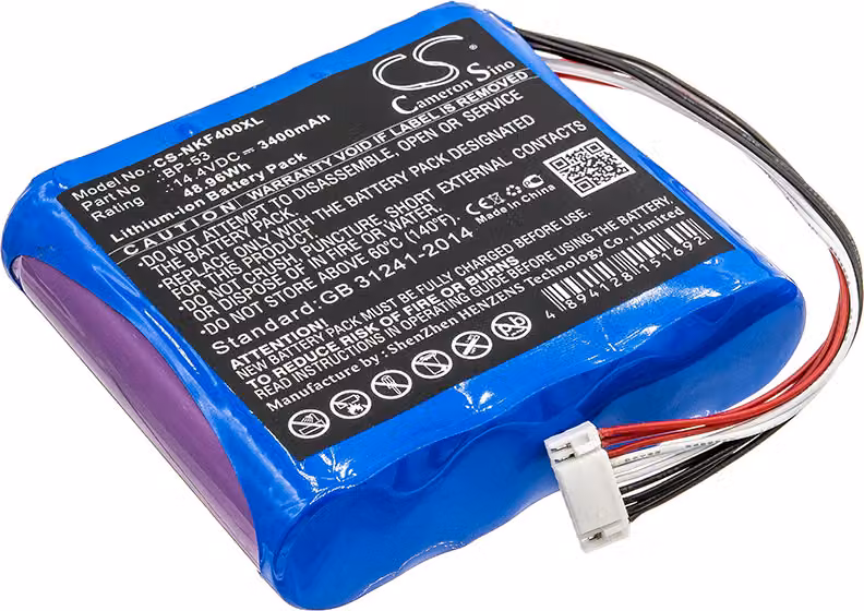 TECHTEK Batteria compatibile con [Nissin] KF4, KF4A sostituisce BP-53