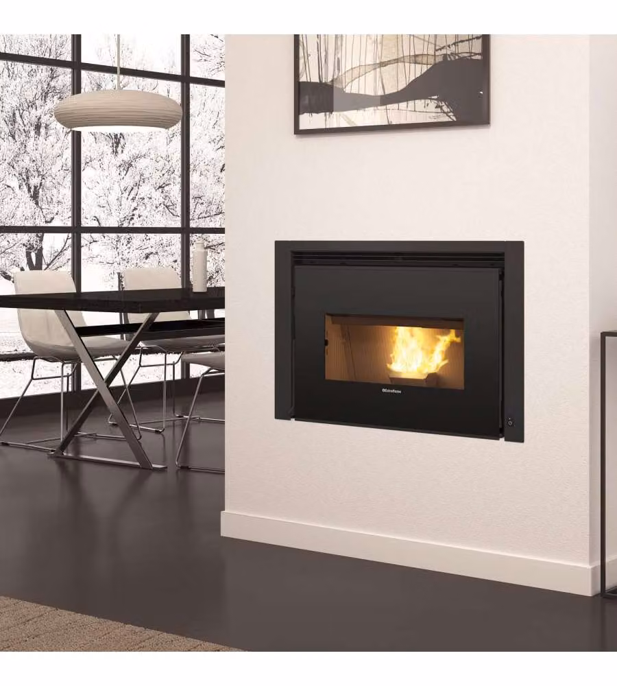 Extraflame Inserto a Pellet Comfort P85 Nero L 88 cm x P 61,5 cm x H 60 cm – 1
