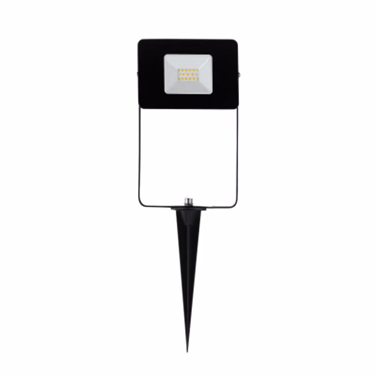Luce Con Picchetto Esterno Moderno Faedo 4 Alluminio Nero Vetro Bianco Led