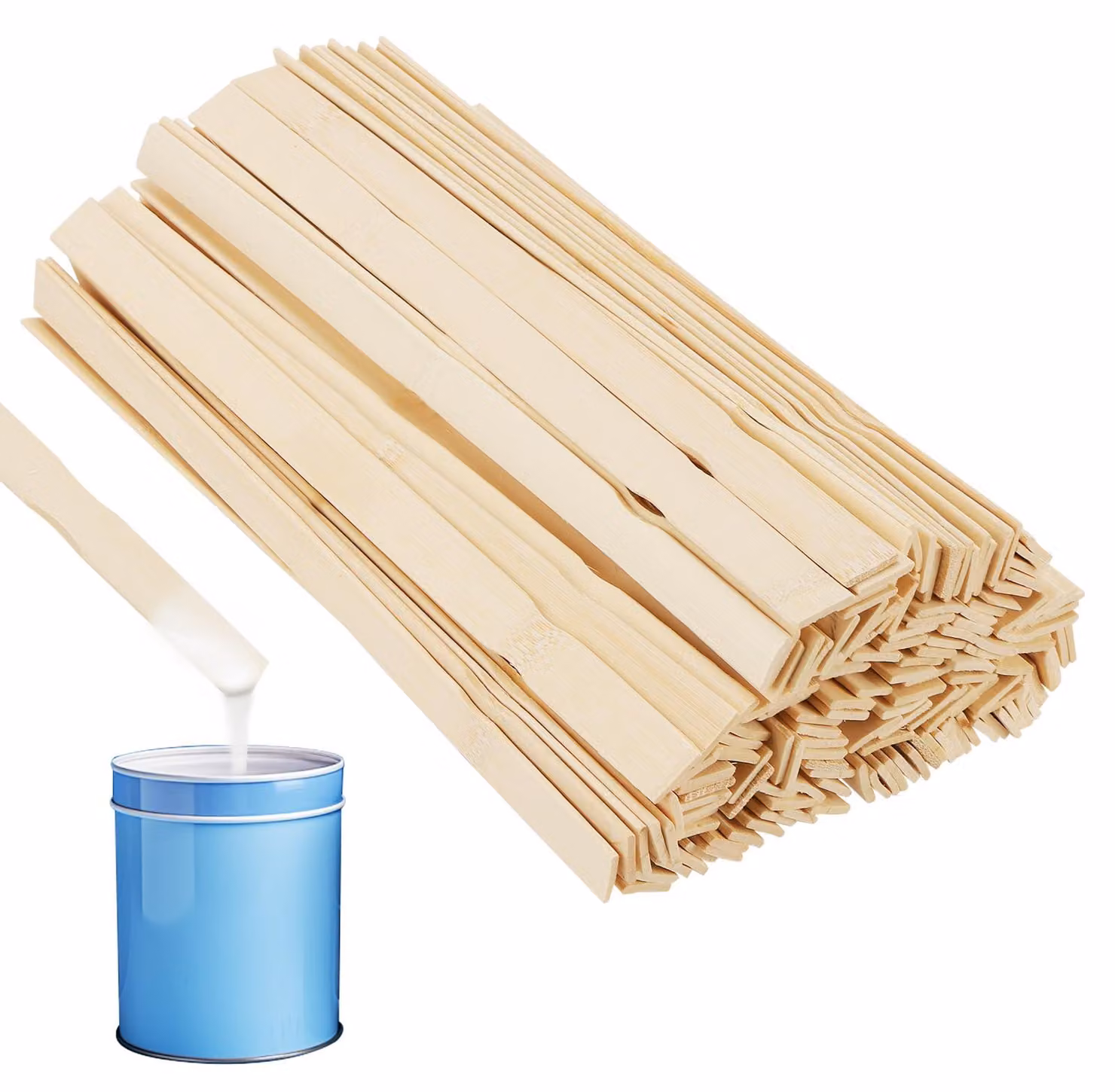 150 bastoncini di legno, lunghezza 35 cm, ideali per pittura e lavori manuali