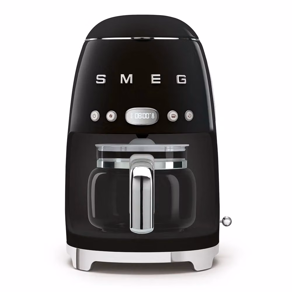 Macchina da caffè americano Smeg 50 Style Black DCF02BLEU con caraffa in vetro, 1050W – 3