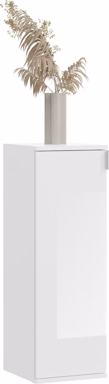 Cassettiera "SystemX" bianca lucida 30 x 99 cm