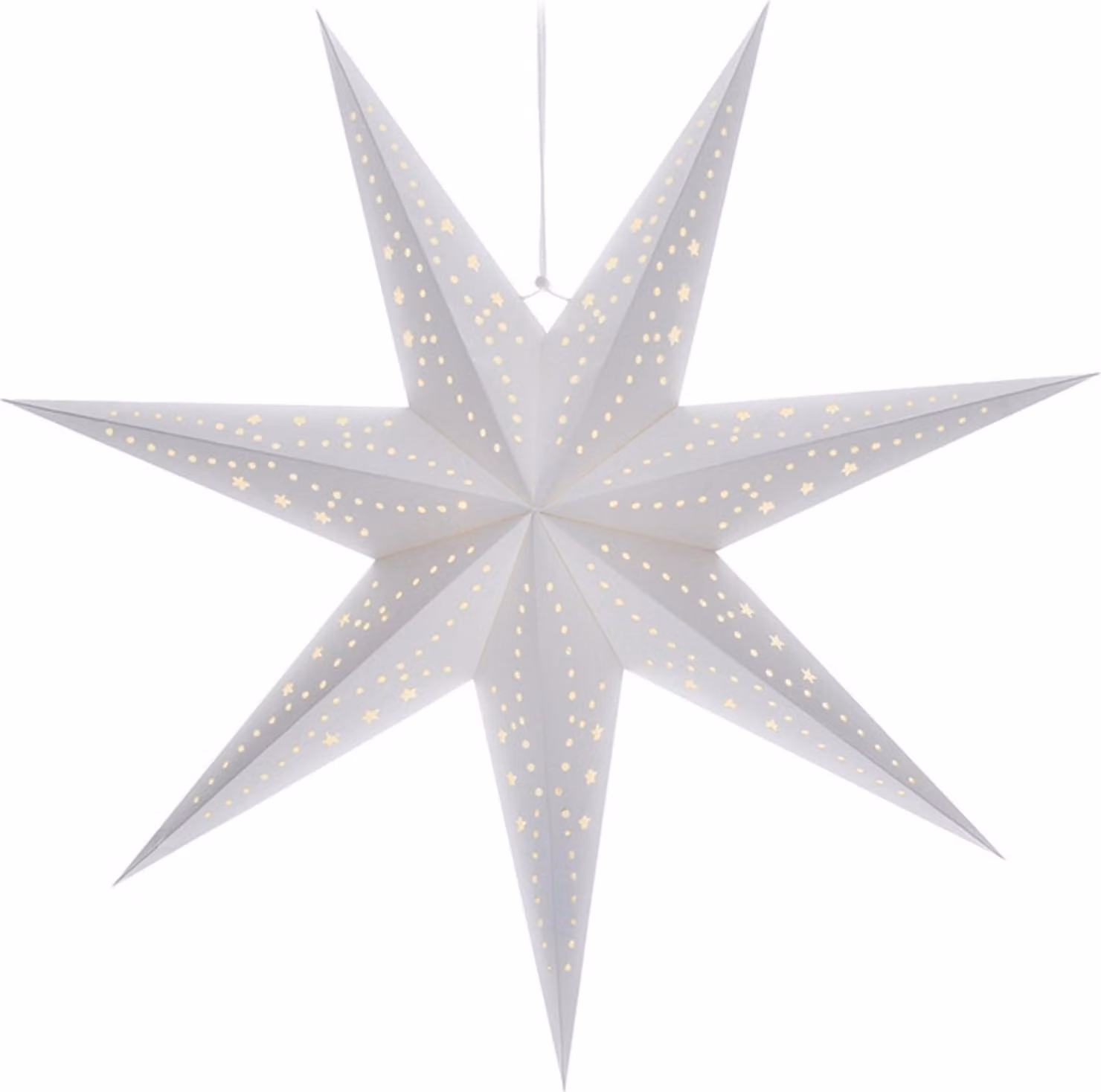 Stella di Natale LED Solight 60 cm, 20x LED bianco caldo, timer, bianco