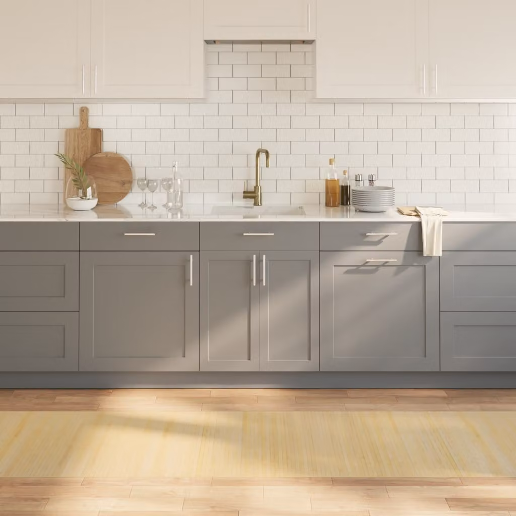 Tappeto rettangolare moderno vidaXL in bambù e polipropilene, colore beige, L 70 cm x P 400 cm