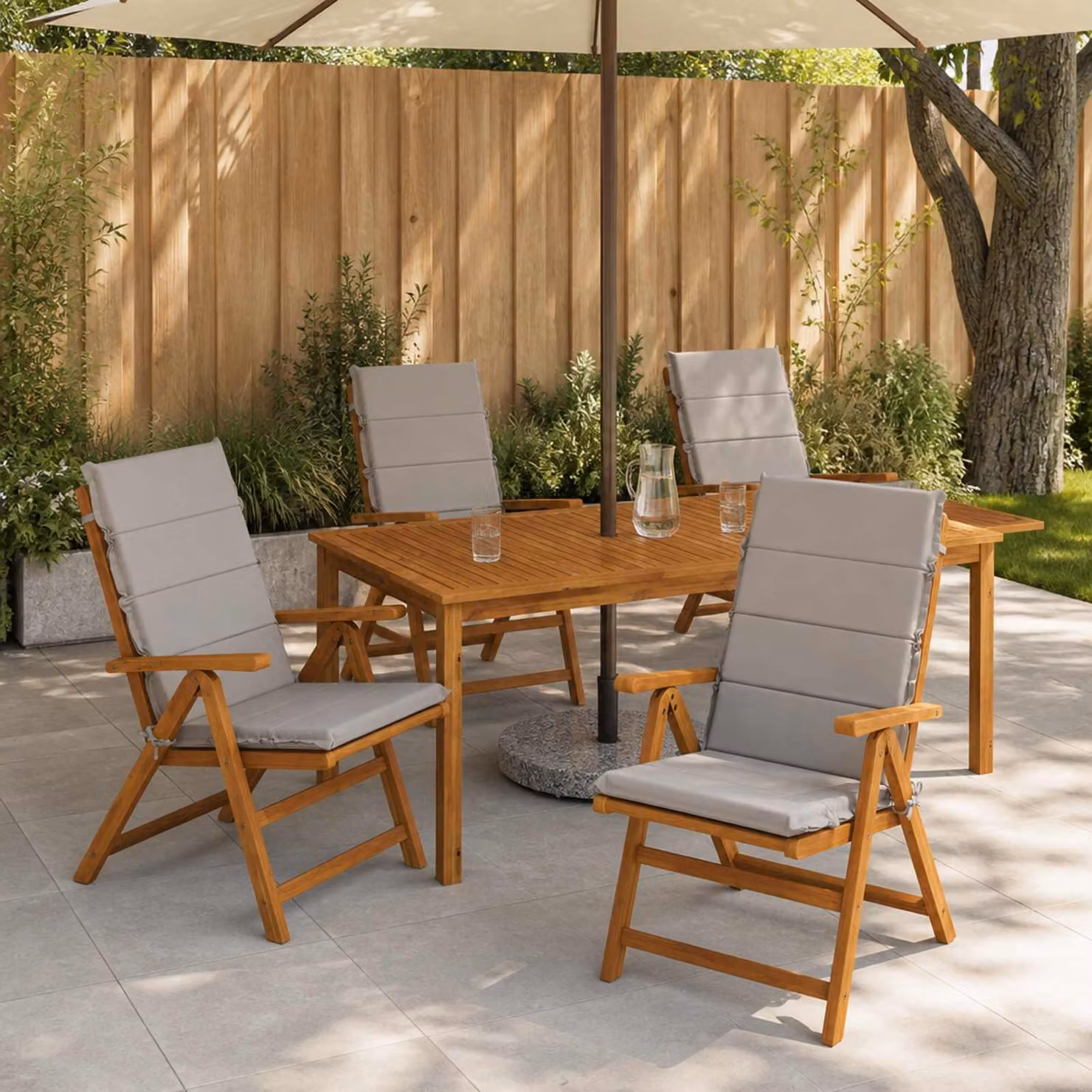 vidaXL Cuscino per sedia a schienale alto GEMERT 6 pz 100% Poliestere