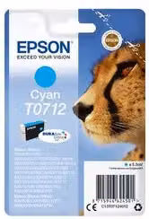 Cartuccia per stampante Epson Serie Ghepardo Durabrite Ultra T0712 C13T07124012 Ciano