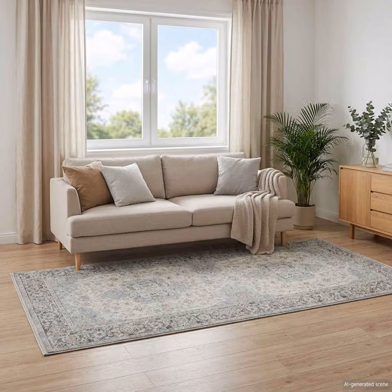vidaXL Tappeto ORIZ Crema 80 x 200 cm 100% Poliestere