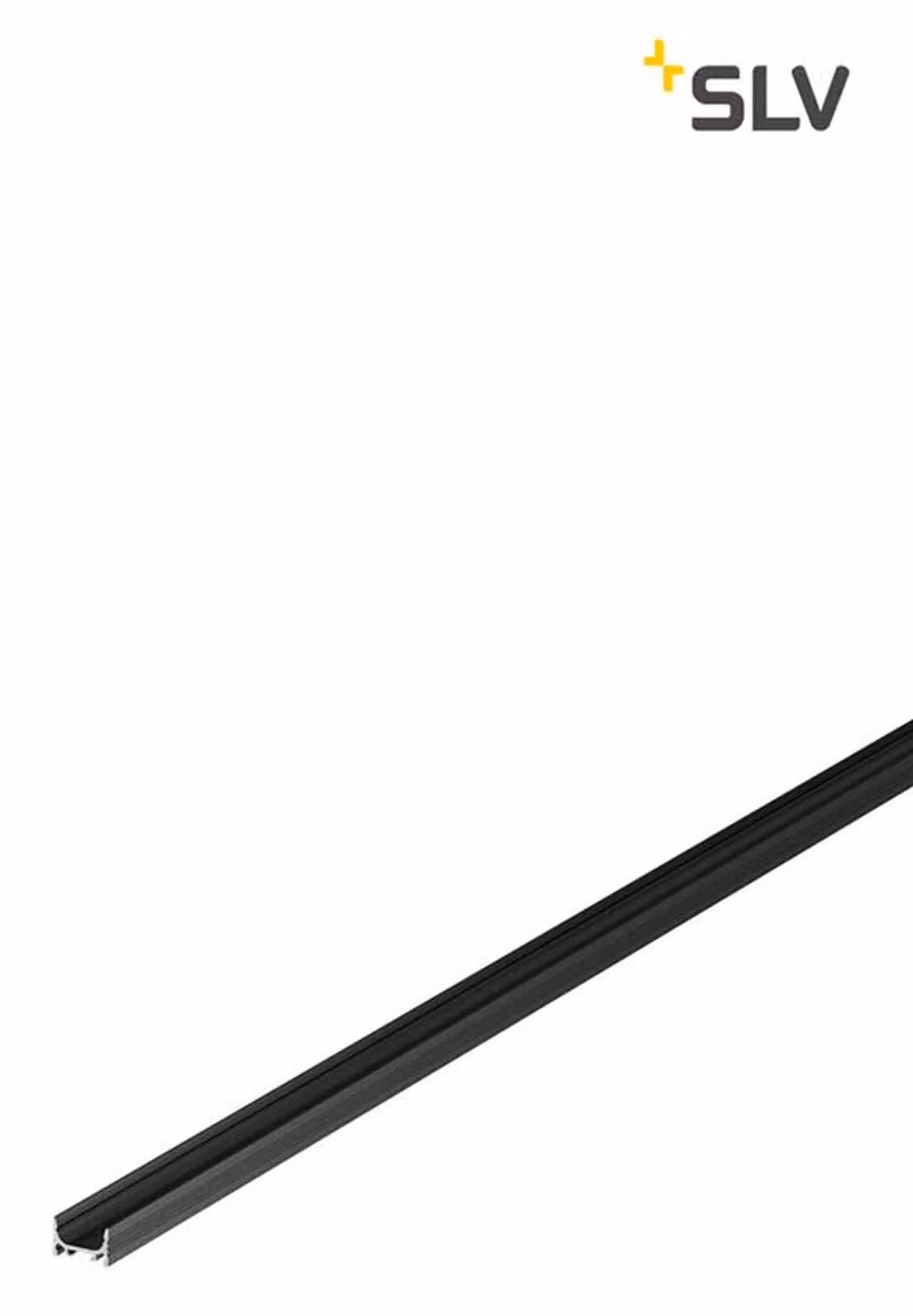 Grazia 10 LED profilo a superficie scanalato piatto 2m nero