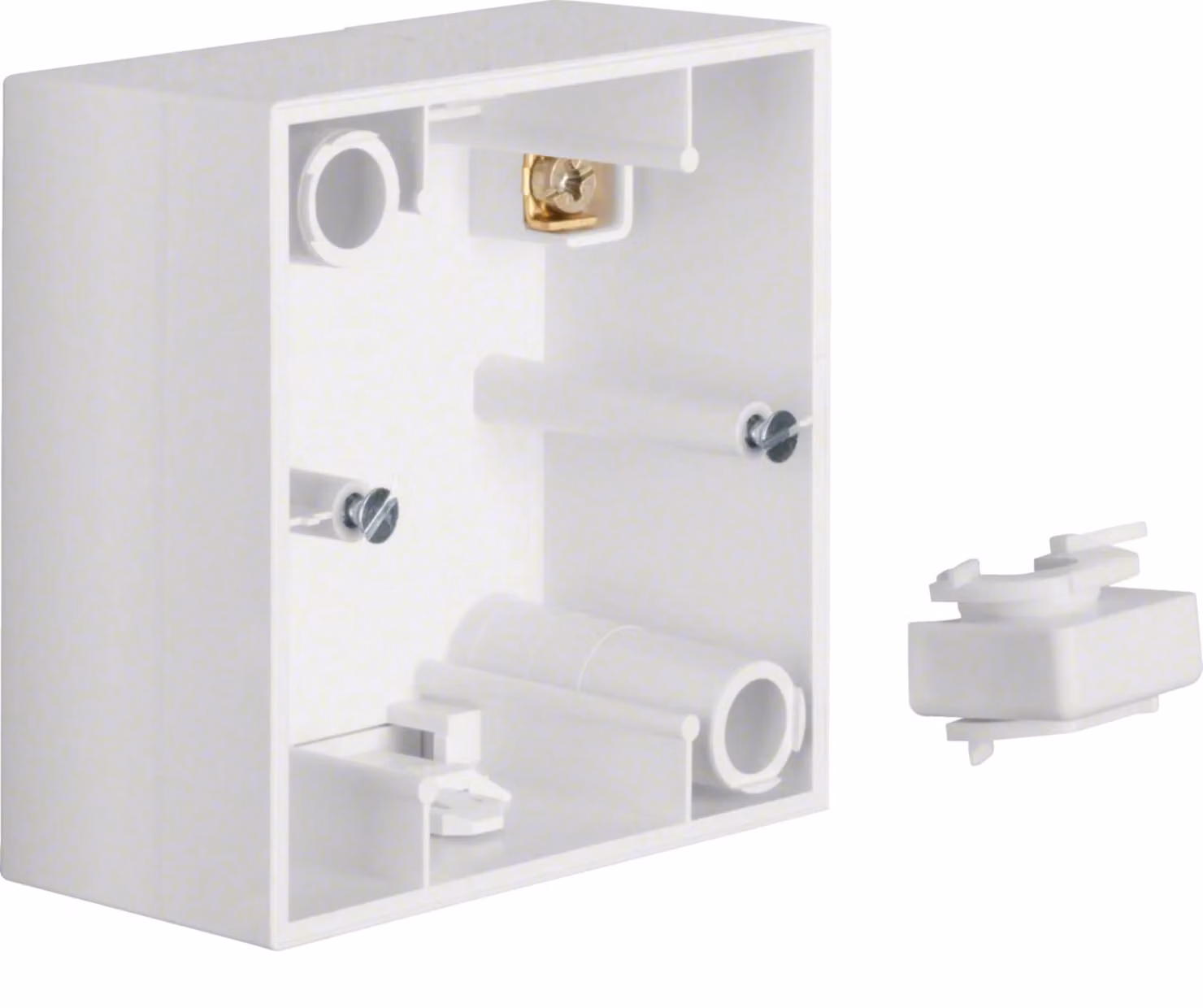 Berker 10418989 Alloggiamento per il montaggio in superficie 1 piega S1 bianco polare lucido
