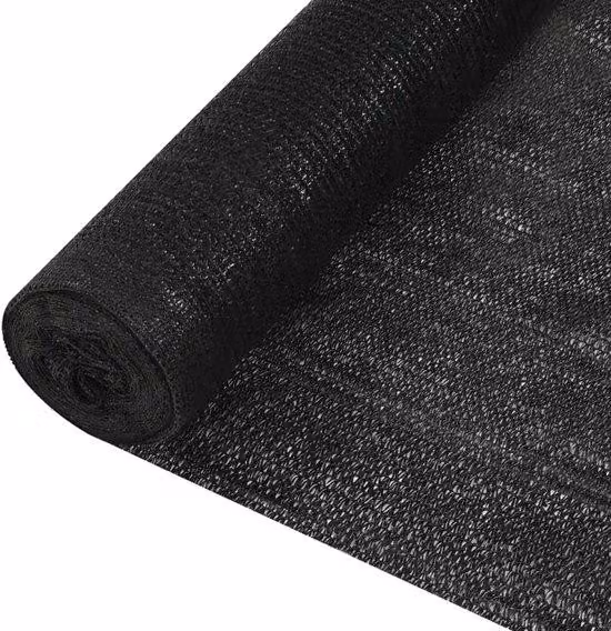 Recinzione da giardino resistente ai raggi UV in HDPE, 2 x 10 metri, nera