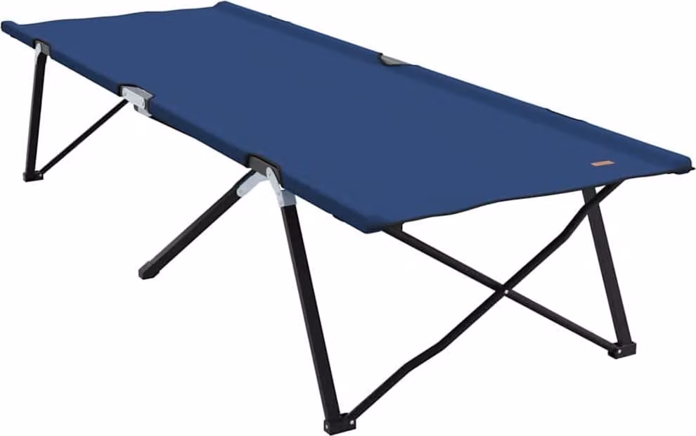 Letto da campeggio pieghevole Blu 206 x 76 x 74 cm