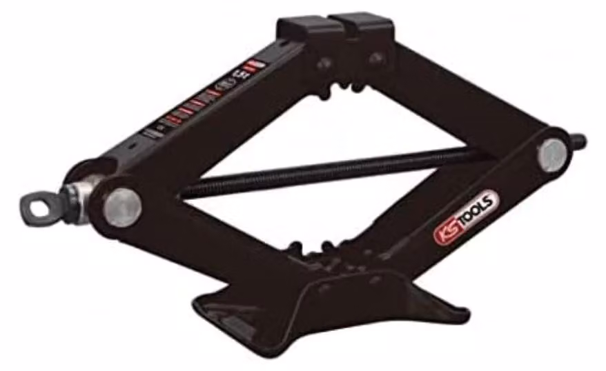 Cavalletto sollevatore, portata 1,5 tonnellate, altezza massima di sollevamento 39 cm, acciaio, colore nero