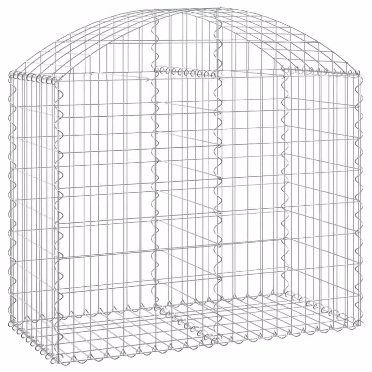 Cesto Gabbione ad Arco 100x50x80/100 cm Ferro Zincato