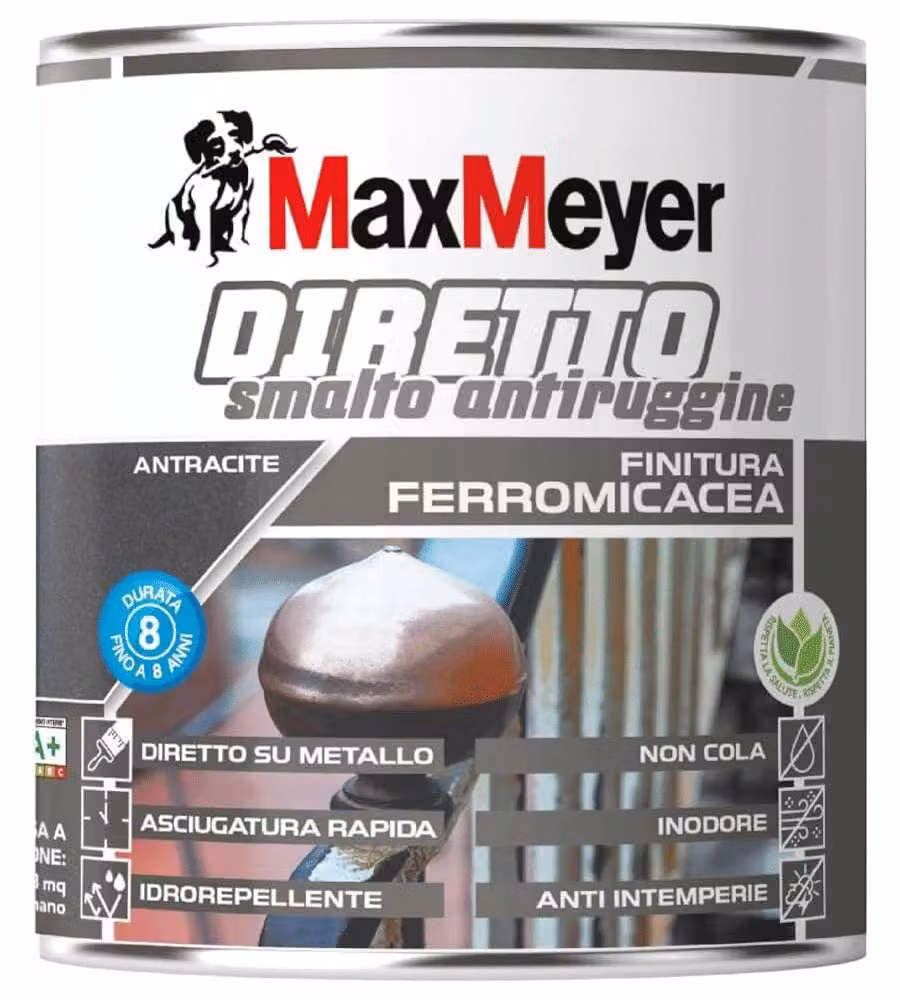 MaxMeyer Smalto Antiruggine Ferromicaceo Grigio Antracite 0,75L