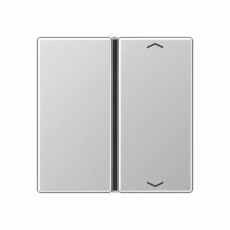 Jung A401TSAPAL Pulsante singolo con simboli, alluminio