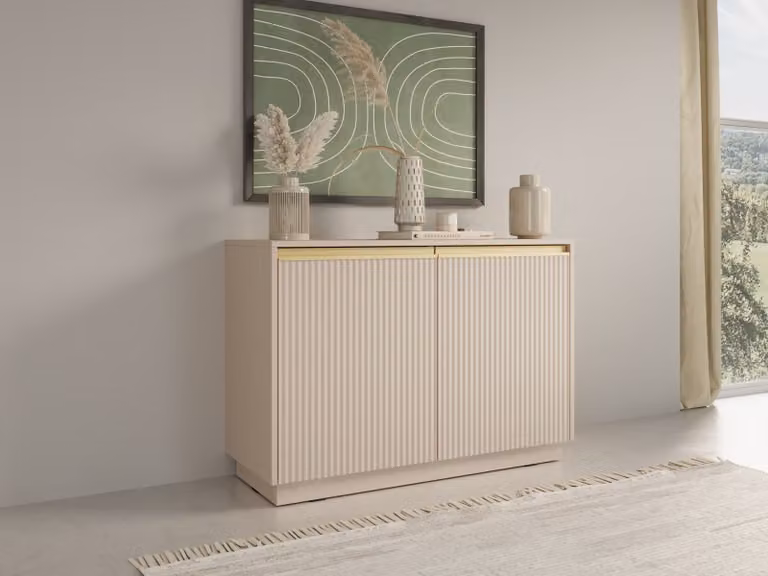 Cassettiera con ripiani MANANA - beige