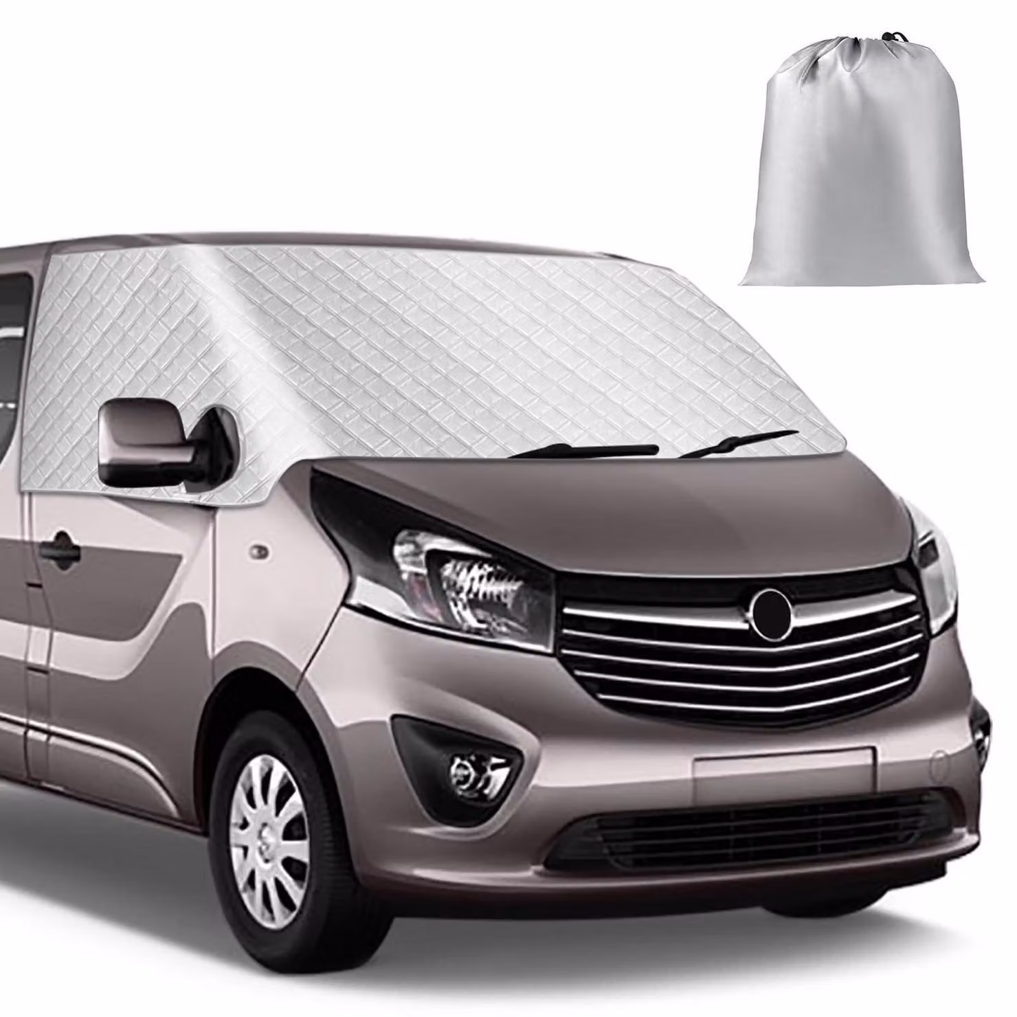 Copertura parabrezza per Renault Trafic dal 2014 al 2025, colore argento, resistente agli agenti atmosferici, protezione UV