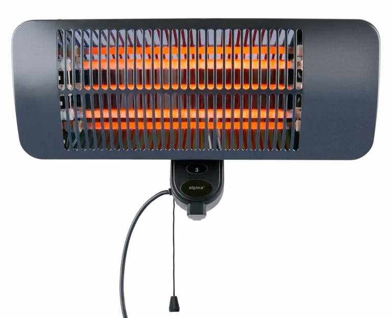 Riscaldatore da esterno a infrarossi - 2000 W - Montaggio a parete