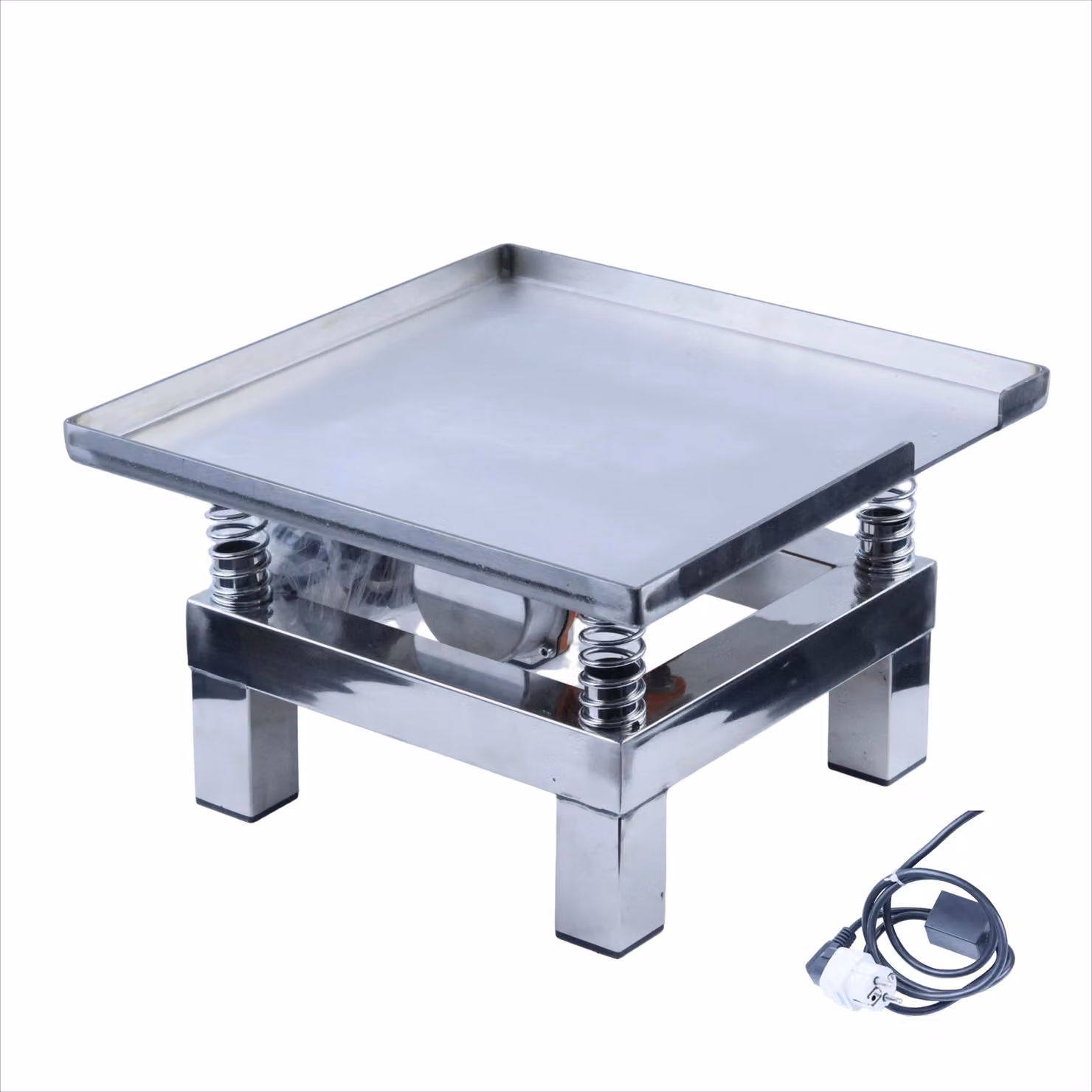 Tavolo vibrante per calcestruzzo - Mini tavolo vibrante - Piattaforma in acciaio inossidabile 35 x 35 cm - 220V - 3000 giri/min - Ampiezza 1–2 mm