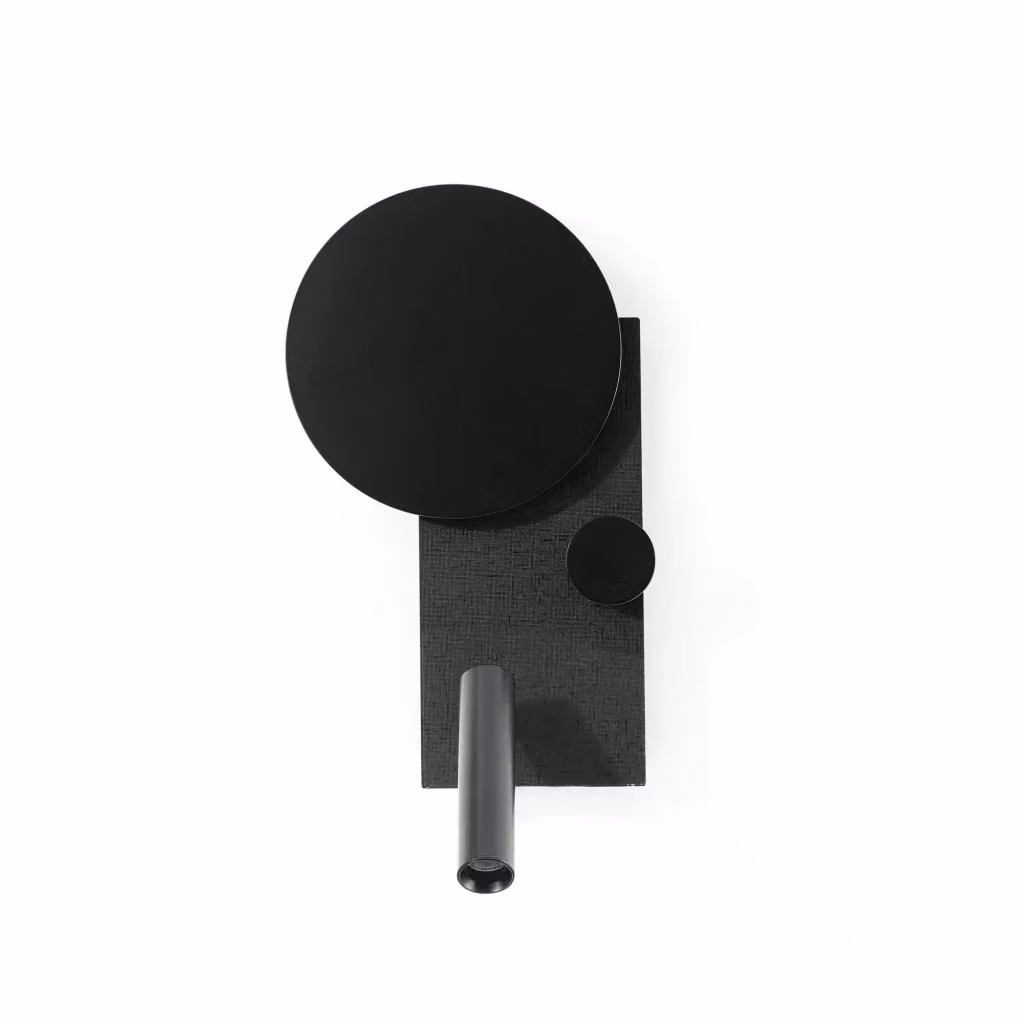Applique da interno KLEE DX di Faro Barcelona, modello moderno in metallo nero con luce LED dimmerabile e regolabile – 2
