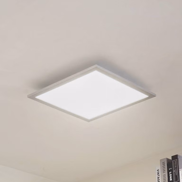 Plafoniera a LED Lyndra Arcchio, dimmerabile, Alluminio / Grigio / Zincato, Soggiorno / Sala da pranzo, Alluminio, Moderno, Plafoniera LED