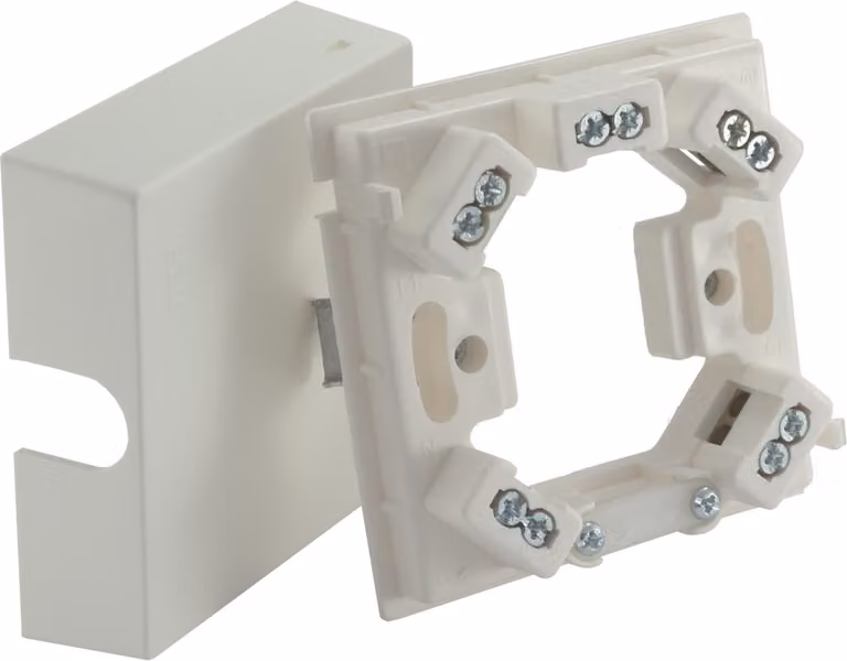 Scatola di giunzione per induzione 25x80x80mm 5 terminali bianco Simet