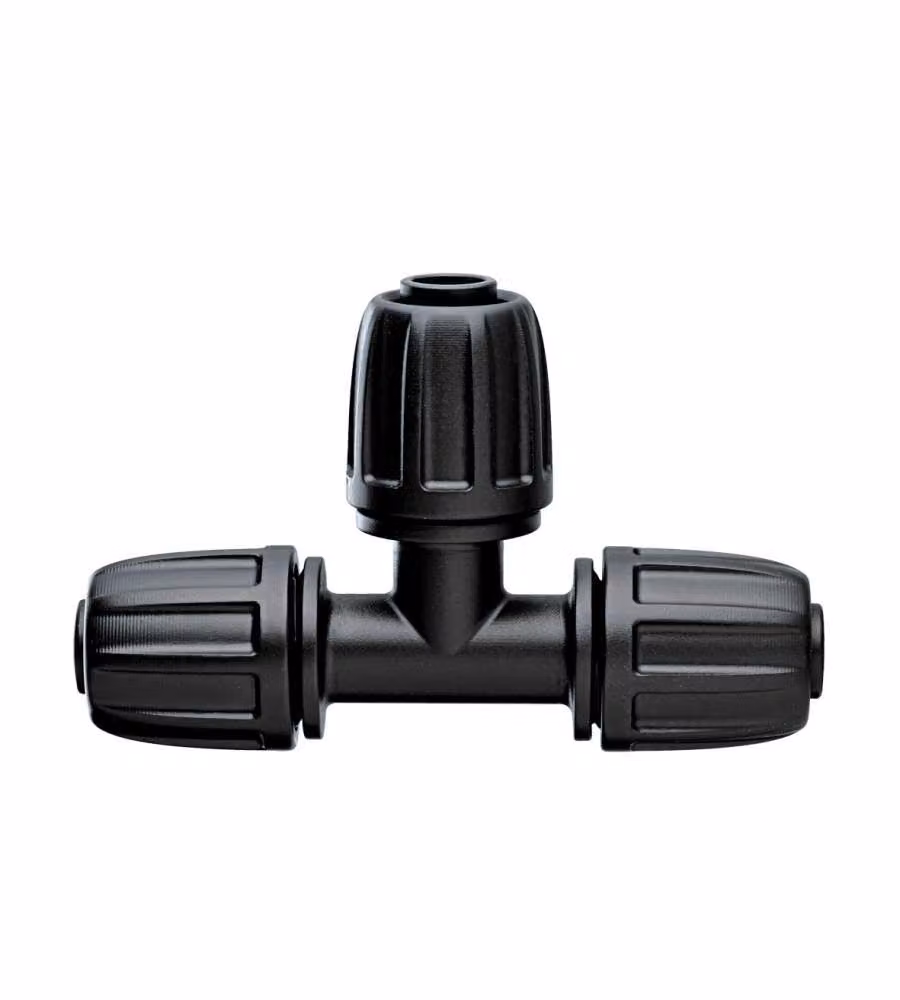 Claber Raccordo a 3 vie Rainjet 1/2" Nero per Tubo Collettore