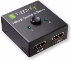 Switch HDMI 4K Manhattan 2 porte HDMI Nero 22BI2