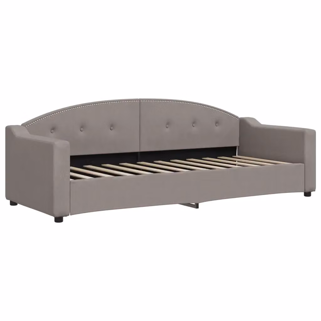 Letto da giorno moderno vidaXL in tessuto beige e grigio con struttura imbottita – 2