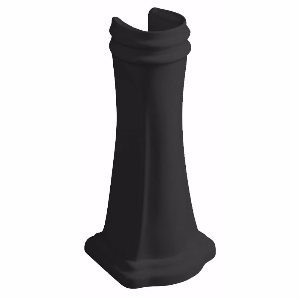 RETRO Colonna in Vetroceramica per lavabi da 56, 69 e 73 cm, nero opaco