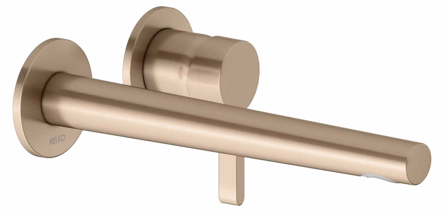 KEUCO EDITION 400 Mitigeur monocommandé pour lavabo, encastré, avec limiteur de température, saillie 243mm, 51516030202, 51516030202
