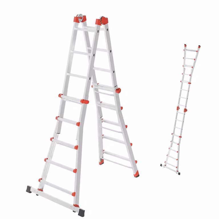 Hailo M80, scala multifunzione in alluminio, 4x5 pioli