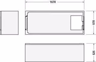 DURAVIT 792441000000000 Supporto vasca per #700489 Duravit 792441000000000 N. 1