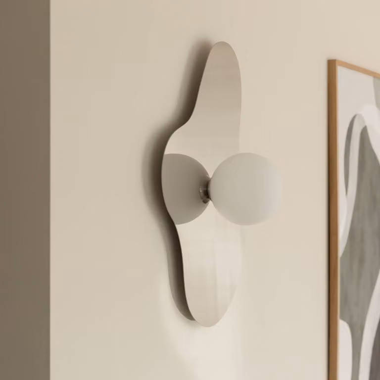 Globen Lighting Applique da parete ILLUSION, Cromo / Argento, Soggiorno / Sala da pranzo, Vetro, Moderno, Applique