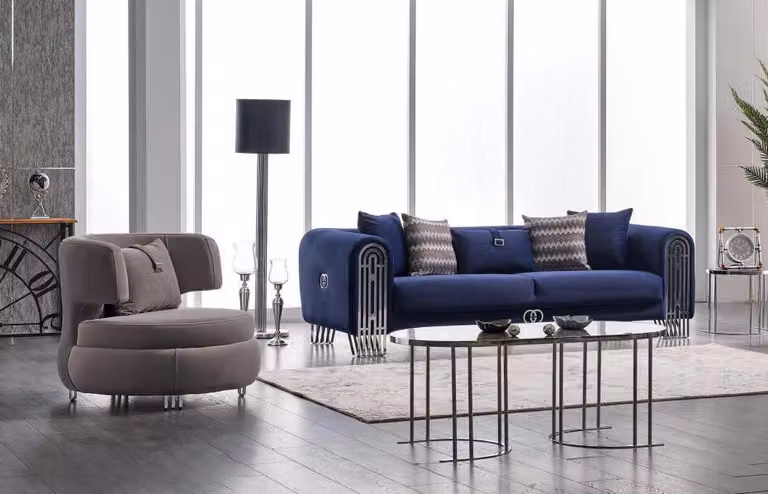 Luxus Sofagarnitur Couch Möbel 3+1 Sitzer Couchen Sofa Polster Möbel 2tlg
