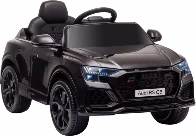Macchina Elettrica per Bambini 3-5 Anni 6V Audi RS Q8 Autentica 1,5-3km/h con Telecomando e Musica Nero