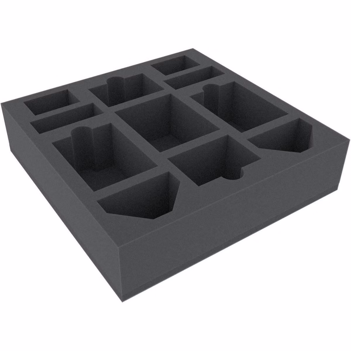 Inserto in schiuma 285x285x70 mm per giochi da tavolo, 11 scomparti