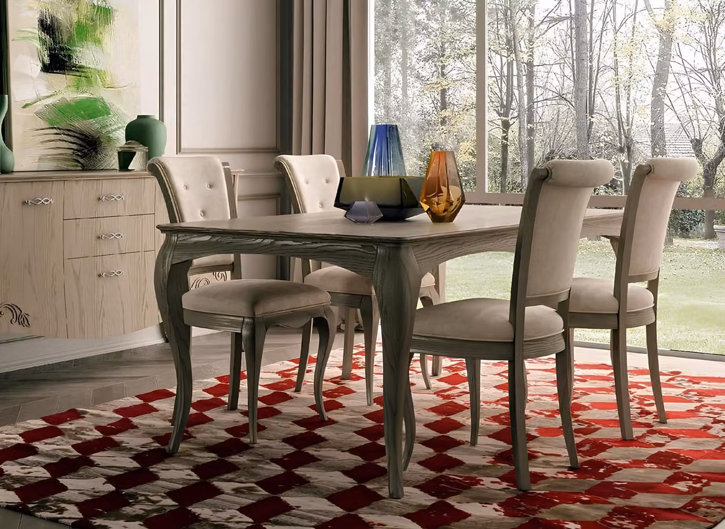 Esstisch Design Möbel Einrichtung Tische Massivholz Tisch Luxus Italienische