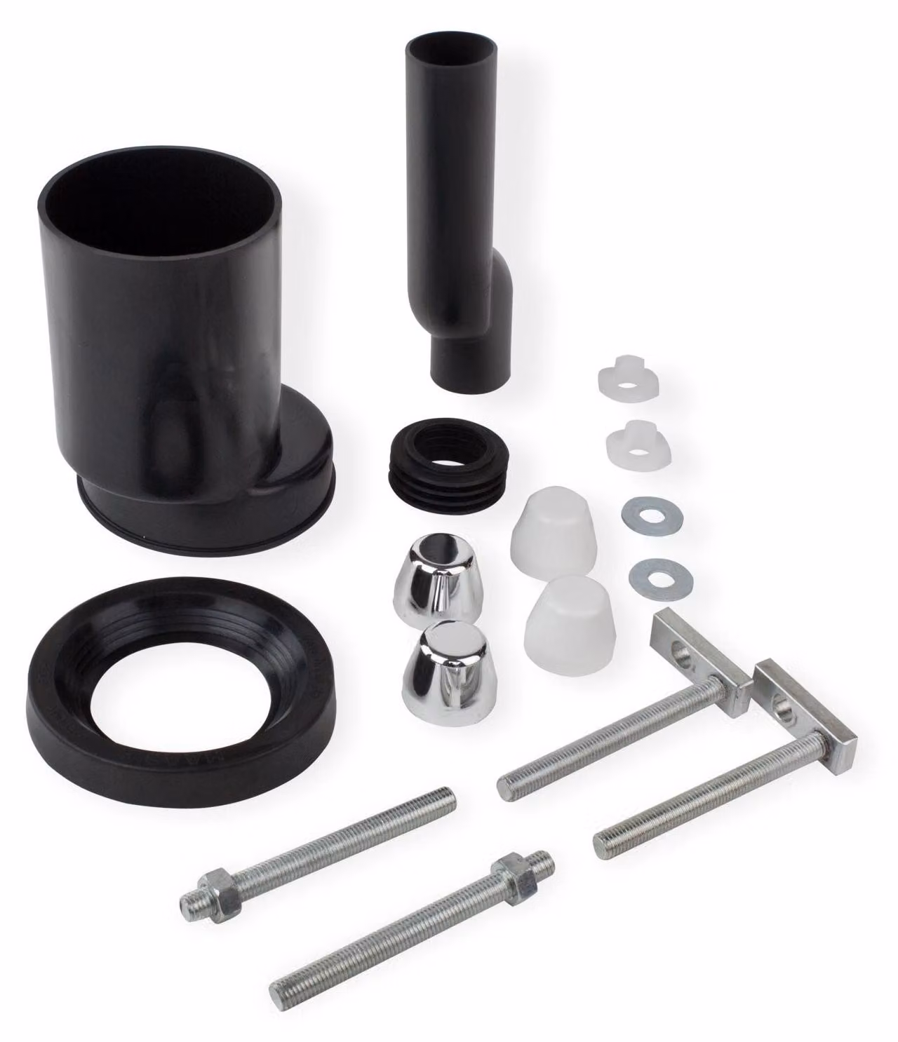 Kit di collegamento per WC, diametro DN110, con guarnizione in gomma