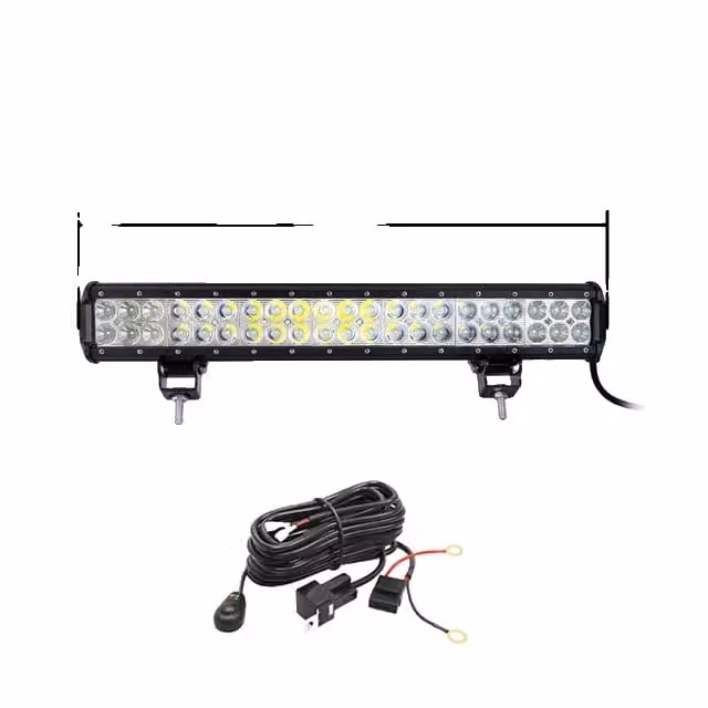 Faro da lavoro a LED, 126W 288W combinazione flood-spot, lampada off-road, 20in 126W con cavo