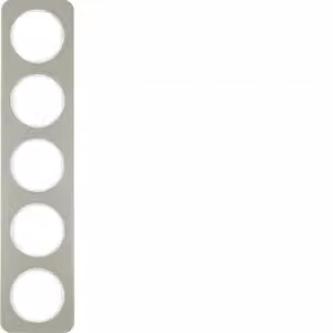 Berker 10152114 Cornice in acciaio inossidabile/bianco polare Berker R.1