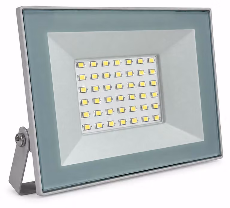 Faro LED da esterno V-TAC 30 W, luce fredda 6500 K, bianco IP65 – SKU 24418