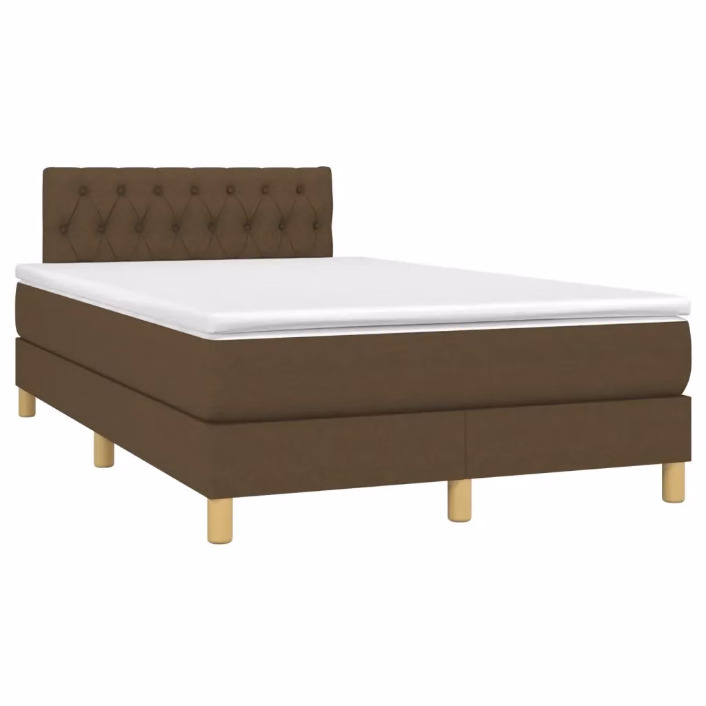 Letto Ibrido vidaXL con Struttura in Legno di Pino e Materasso Marrone e Bianco L/P/H: 120 x 200 x 193 cm – 2